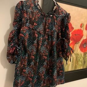 Short sleeve floral blouse from the Loft